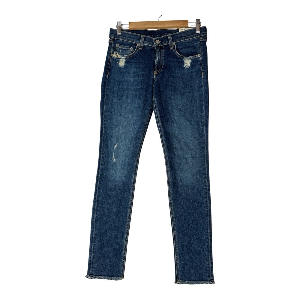Rag & Bone Jeans Womens 28 Blue Skinny Dark Wash Stretch La Paz